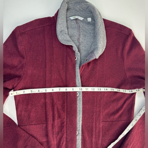 Horny Toad Wool Blend Monterossa Long Car Sweater Coat Womens Size Large - Picture 4 of 11